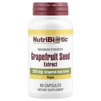 Экстракт грейпфрутовых косточек 250 мг NutriBiotic Grapefruit Seed Extract 60 capsules