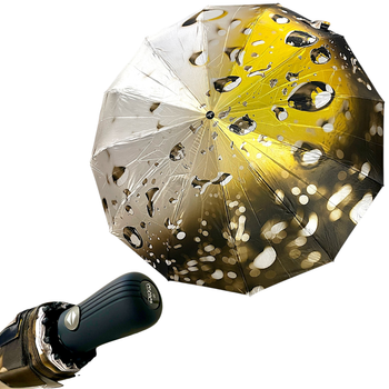 Женский зонт автомат Три Слона TSL220-4 Golden Rain сатин 12 спиц