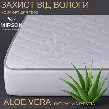 Наматрасник Стандарт Cotton Aloe Vera №265 (непромокаемый с резинкой по периметру) 100*200
