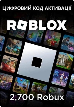 Карта поповнення Roblox Gift Card на 2700 ROBUX