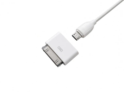 Перехідник Lightning 30-pin папа → micro USB зарядка та передача даних