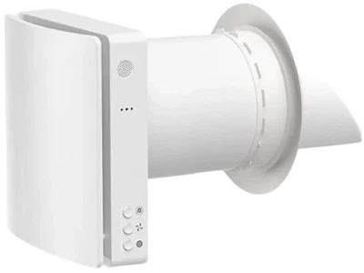 Rekuperator HiSmart do cienkich ścian do 46 m² z czujnikiem CO₂, Wi-Fi i Tuya Biały (HT260522)