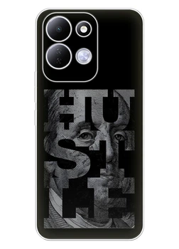 Прозрачный силиконовый чехол для Xiaomi Redmi 17 с рисунком - Hustle
