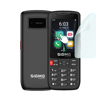 Защитная полиуретановая пленка GP Medium Armor на Sigma mobile X-style S3501 на экран (матовая)