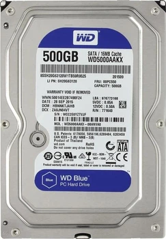 Жесткий диск Western Digital Blue 500GB 7200rpm 16MB WD5000AAKX 3.5 SATAIII Б/В