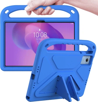 Противоударный детский силиконовый чехол с подставкой EVA Kids Stand для Lenovo Idea Tab 11" (TB336FU, TB336ZU) / Xiaoxin Pad 11 2025 11" (TB335FC) Голубой