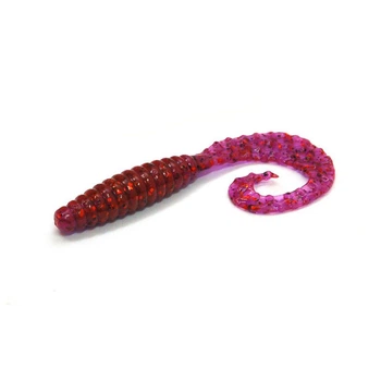 Приманка Bait Breath Curly Grub 4,5" (8 шт.) Ur29 Chameleon Red Seed(FS_54DDA882A02F)