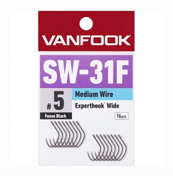 Крючок Vanfook SW-31F Spoon Experthook, Medium Wire Wide Gape, 16 шт., #5(FS_F77D8953A4EB)