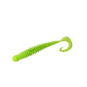 Приманка Intech Turborib 2" 03 Orange Head Chart, 12 шт., силиконовая(FS_FDD5EAEB4E7D)