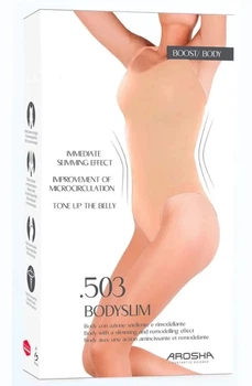 Боди для коррекции фигуры Arosha 503 Bodyslim S-M (44-46) Бежевый