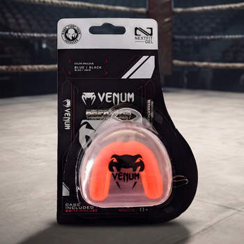 Капа боксерская и для единоборств Venum Predator односторонняя оранжевая