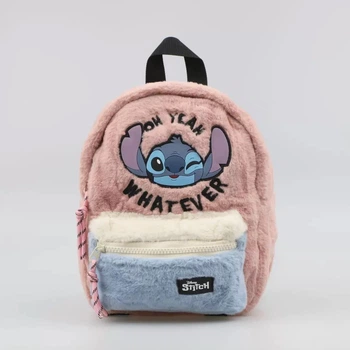 Детский плюшевый рюкзак Stitch “Oh Yeah Whatever” розовый Zara