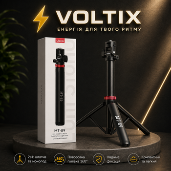 Штатив Ulanzi MT-89, настольный держатель для смартфона и камеры, регулируемый, Черный