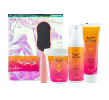 Набор по уходу за стопами Top Beauty 4 в 1 в Zip-Lock пакете для педикюра
