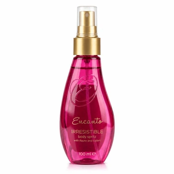 Парфюмований освіжаючий спрей для тіла Avon Encanto IRRESISTIBLE «Рожевий букет та кашемір» з нотами бурштину 100 мл Body Spray Pink Bouquet & Cashmere
