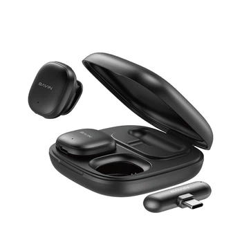 Петличный микрофон беспроводной BAVIN MP-105-C AI noise reduction Type-C Black