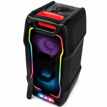 Портативная акустическая система SVEN PS-730, 100 Вт, Bluetooth, RGB-подсветка, караоке, Black