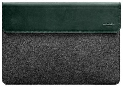 Чехол-конверт BlankNote для MacBook 13″ кожа + фетр зеленый Crazy Horse 52087