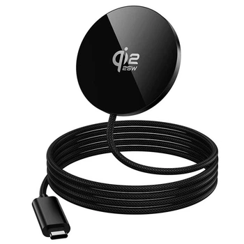 Бездротовий зарядний пристрій HOCO CW63 Pro Fast 25 Вт Qi2.2 магнітний чорний