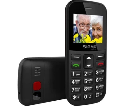 Телефон кнопковий Sigma mobile Comfort 50 EASY (CF115) TYPE-C чорний