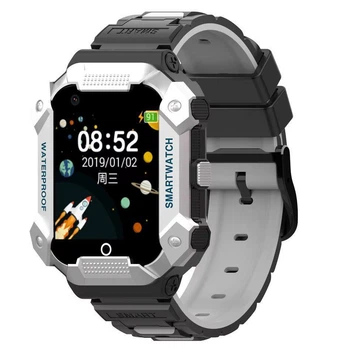 Смарт часы для ребенка Lemfo CT13 со звонками от SIM-карты, GPS геолокацией, 4G LTE, камерой и кнопкой SOS До 3 дней работы Серый