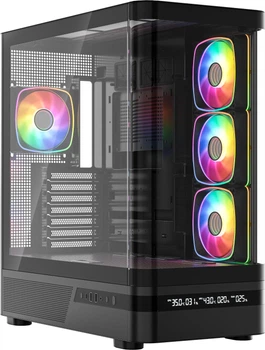 Корпус Modecom Volcano AQ200 ARGB Black (MC-A-AQ200-4FA-B)