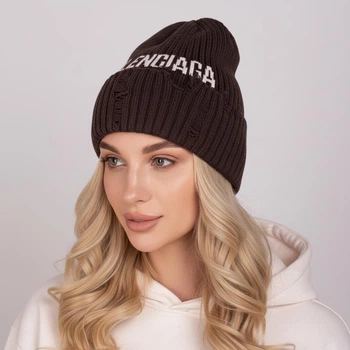 Женская шапка Balenciaga 56-58 Шоколад