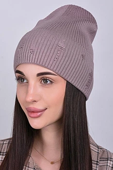 Женская шапка Flirt ЭДЕЛЬВЕЙС 56-58 Какао