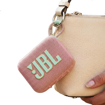 JBL GO4 Music Brick 4-го покоління Bluetooth-колонка, портативна колонка для вулиці, комп'ютерна колонка, міні-колонка, подарунок для неї, рожевий колір гуави