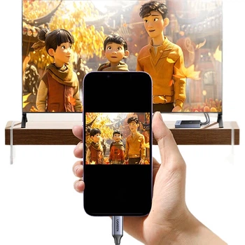 Бездротовий адаптер для дзеркального відображення екрана UGREEN Type-C HDMI HD Display Connector для телефонів Apple Huawei Xiaomi, комп'ютерів, проекційних моніторів телевізорів, точка-передача 35031