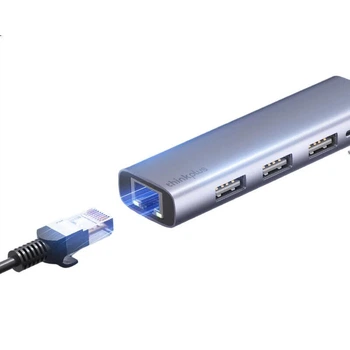 Адаптер USB-Ethernet для ThinkPad Lenovo, преобразователь сетевого порта RJ45, USB-концентратор, док-станция расширения, разветвитель для ноутбука, удлинительный кабель LRA3 100 Мбит/с