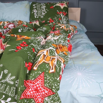 Простирадло Ranforce Elite 17-0881 Holiday Star green 220*240