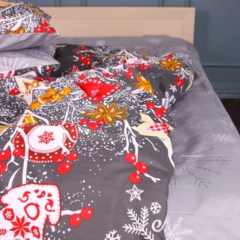 Простынь Бязь 17-0880 Holiday Star gray 150*200