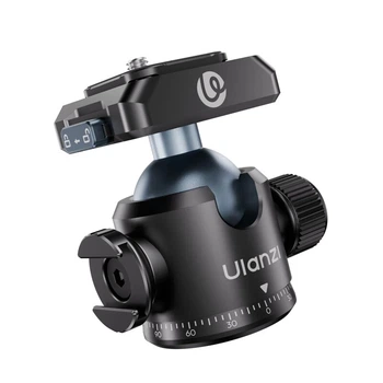 Голова шаровая Ulanzi T100 Uka с быстросъемной площадкой и креплением для холодного башмака, до 6 кг