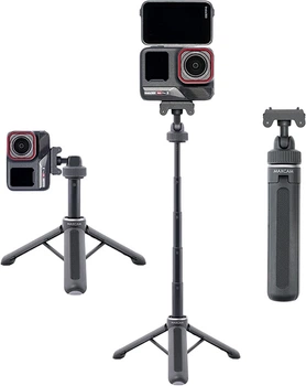 Монопод MAXCAM для екшн-камер Insta360 Ace Pro 1/2 з настільною підставкою