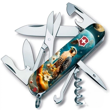 Нож Victorinox Climber Ukraine Gloss Deep Teal (1049-Vx13703.3_T3210pw)