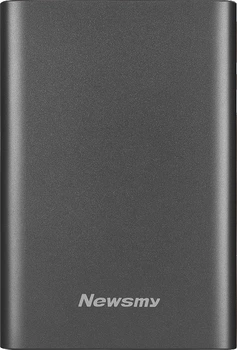 Жесткий диск внешний Newsmy Mingyue 1 ТБ USB 3.0, 2.5 дюйма, металлический, темно-серый