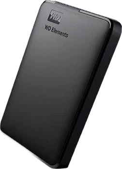 Портативний жорсткий диск Western Digital Elements 2 ТБ, USB 3.0, 2.5 дюйма, механічний, зовнішній, для резервного копіювання та зберігання