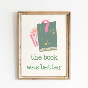 Постер «The Book Was Better» бумажный белый