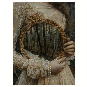 Постер «Dark Forest Mirror» на холсте