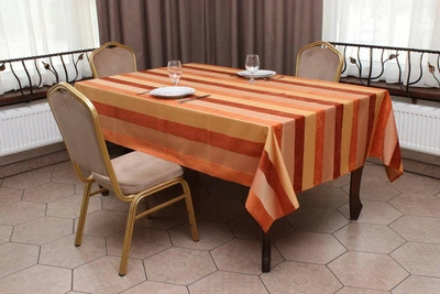 Скатертина Kayra 120114313 165×300 см помаранчевий