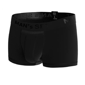 Чоловічі анатомічні боксери Anatomic Classic Light Black Series чорні бавовняні XL