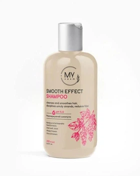 Шампунь для гладкості волосся MY cosm Smooth Effect з протеїном пшениці й алое вера, проти пухнастості 250 мл