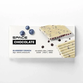 Шоколад белый Space Bite Space Chocolate Blueberry Crunch 25g черника