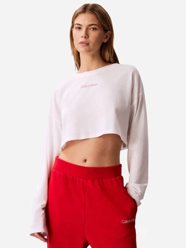 Лонгслів жіночий Calvin Klein 77996591 2XL Білий (1161436655)