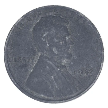 Монета США 1 цент 1943 G-VF Авраам Линкольн (16-й президент США)