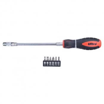 Викрутка з гнучким валом з битами Ultra S2 Profi (4000702)
