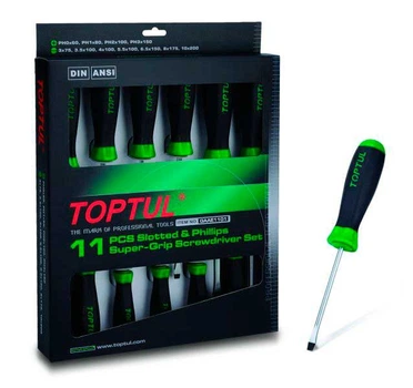 Набір викруток TOPTUL 11шт (GAAE1101)