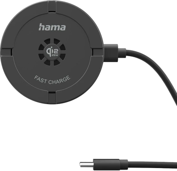 Bezprzewodowa stacja ładowania Hama 00201756 Qi2 25W Magnetic Czarna (00201756)