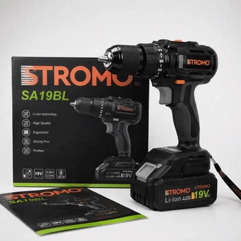 Шуруповерт аккумуляторный Stromo SA19BL (1 АКБ)
